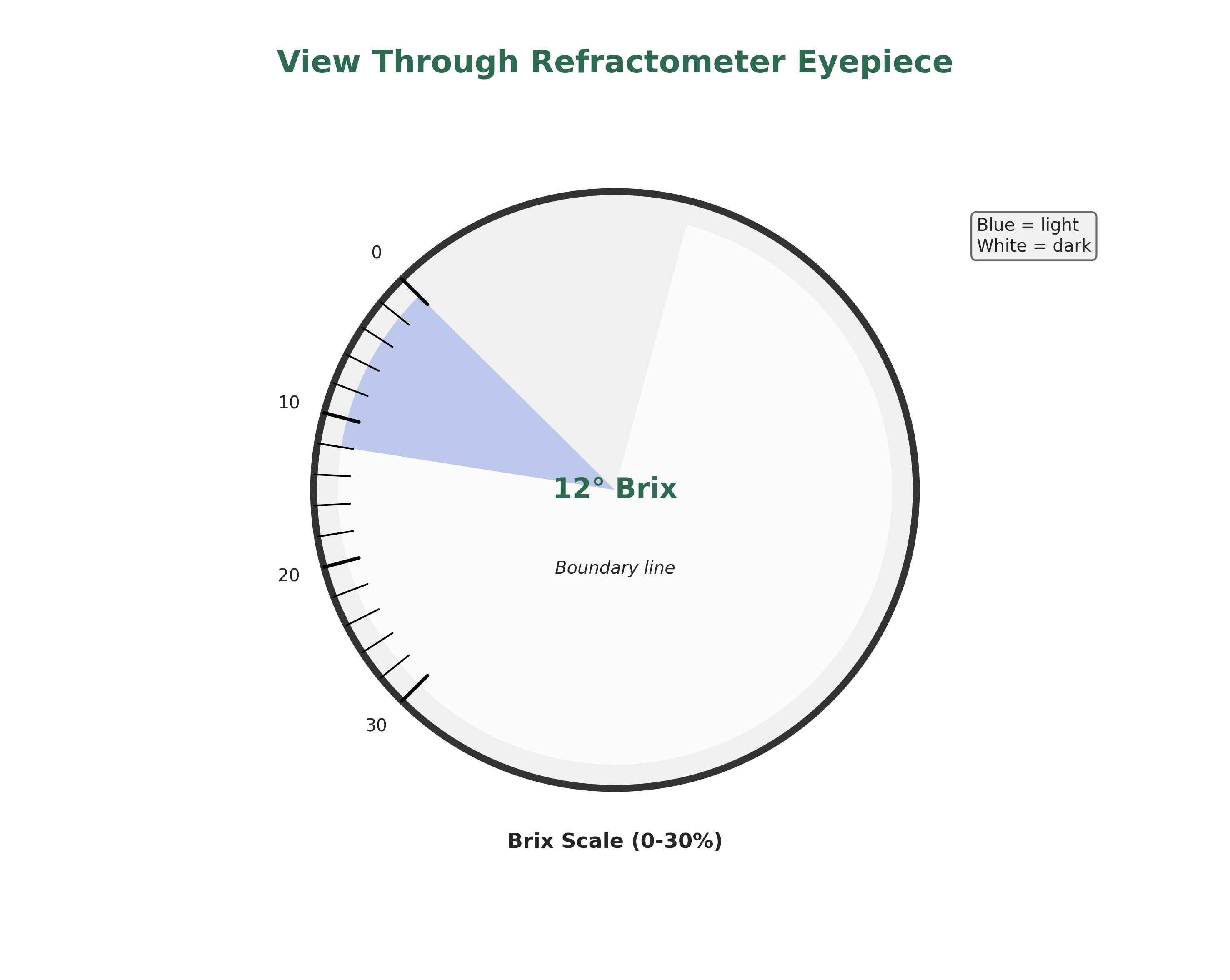 Refractometer view